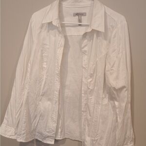 Bravissimo White Button-Up Shirt